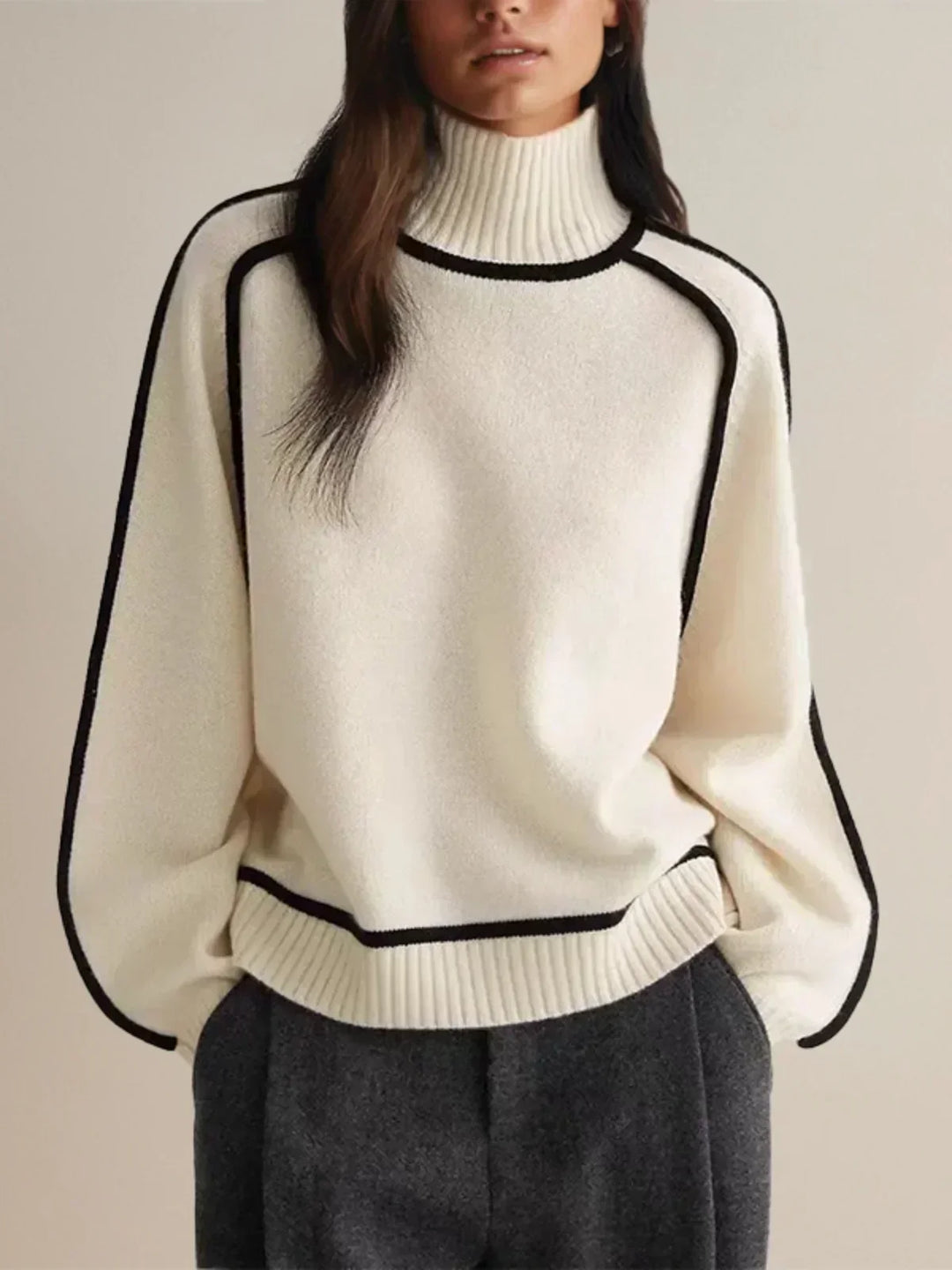 Sandrine | Suéter elegante de cuello alto