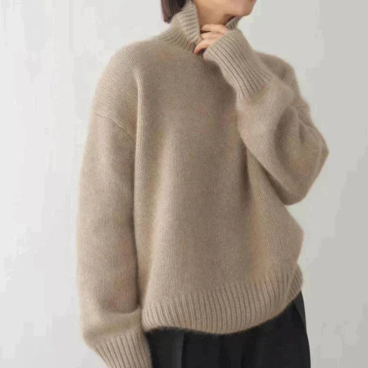 Eleanor | Jersey de cuello alto de punto de ochos