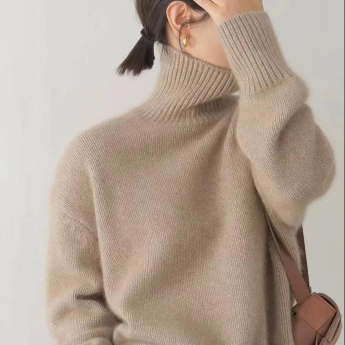 Eleanor | Jersey de cuello alto de punto de ochos