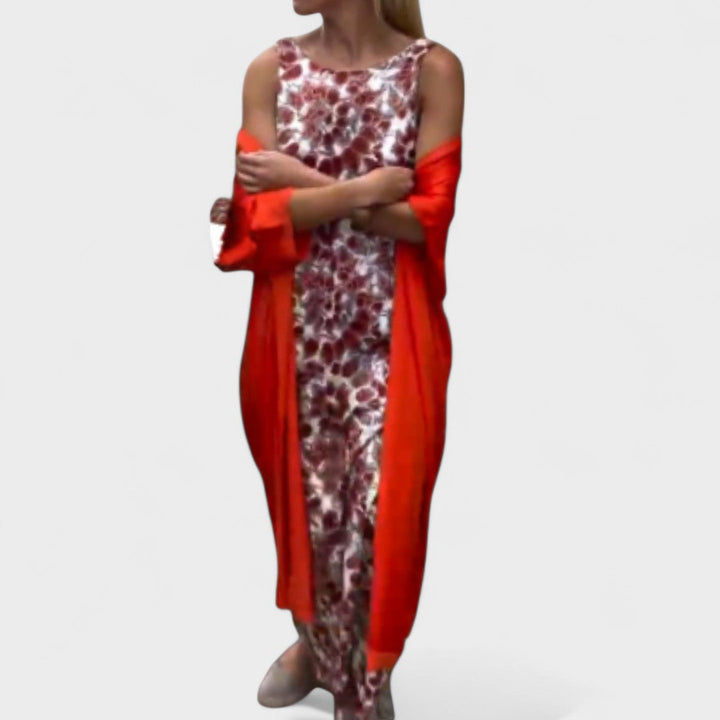 Carolina - Vestido elegante con chaleco