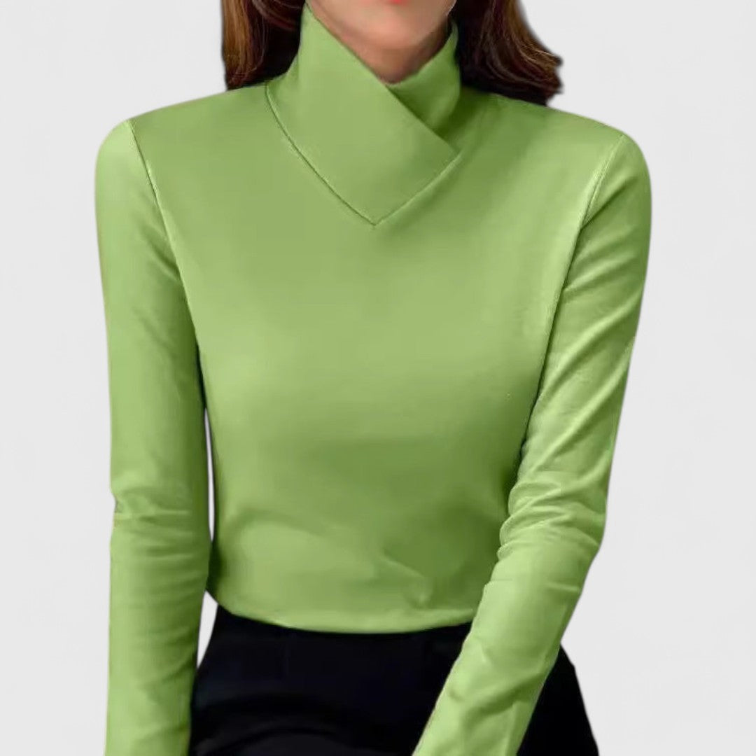 Clémence | Claro | Ajuste Elegante con Cuello Alto