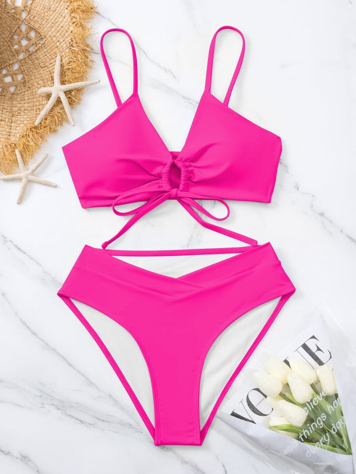 Clotilde | Conjunto de Bikini de Dos Piezas con Nudo en la Parte Delantera
