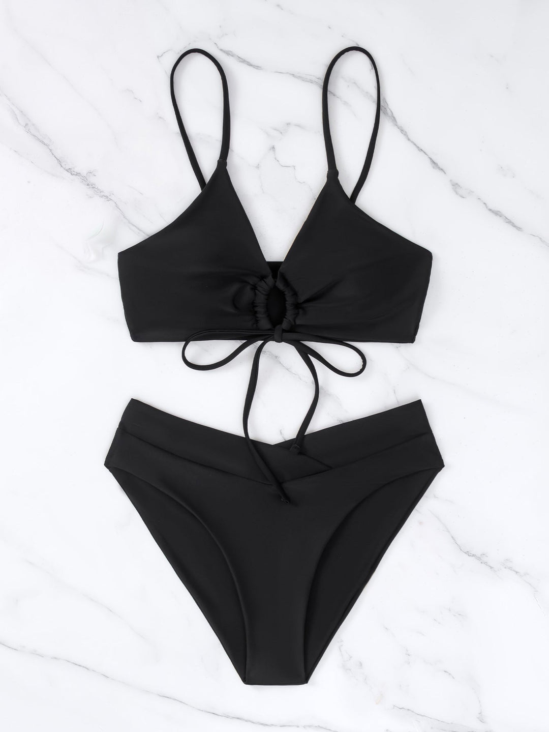 Clotilde | Conjunto de Bikini de Dos Piezas con Nudo en la Parte Delantera