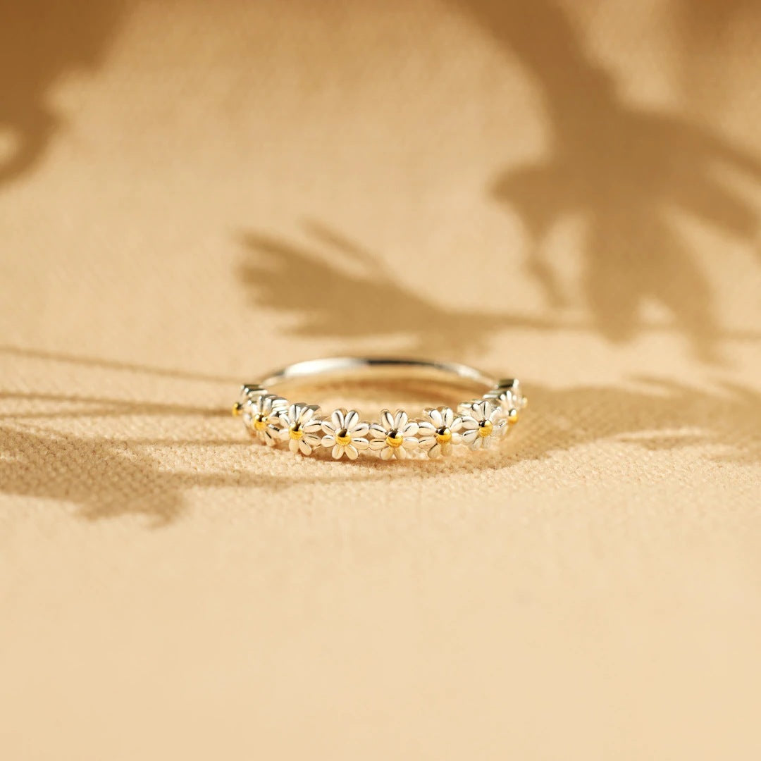 Nieves - Anillo de flores lujoso