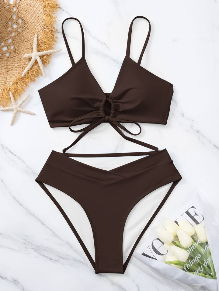 Clotilde | Conjunto de Bikini de Dos Piezas con Nudo en la Parte Delantera