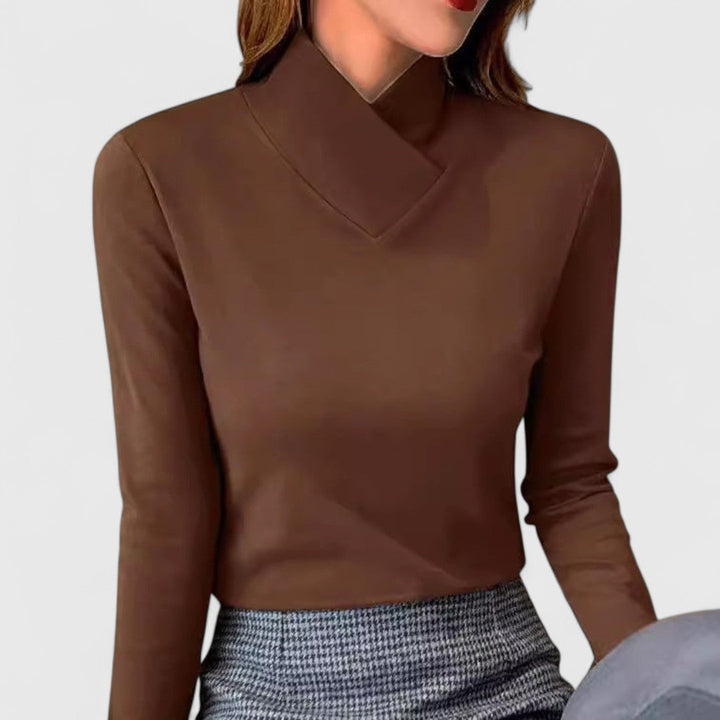 Clémence | Claro | Ajuste Elegante con Cuello Alto