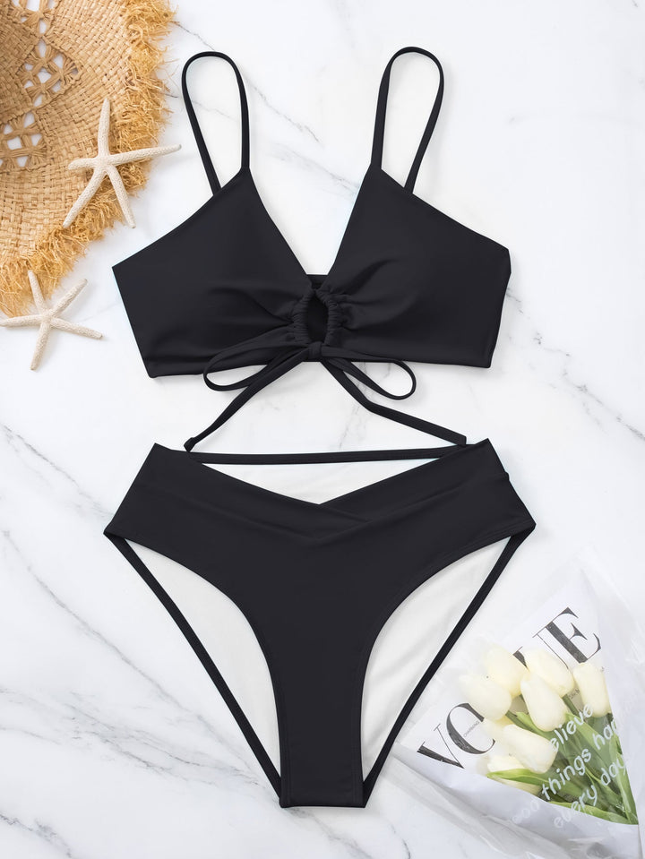 Clotilde | Conjunto de Bikini de Dos Piezas con Nudo en la Parte Delantera