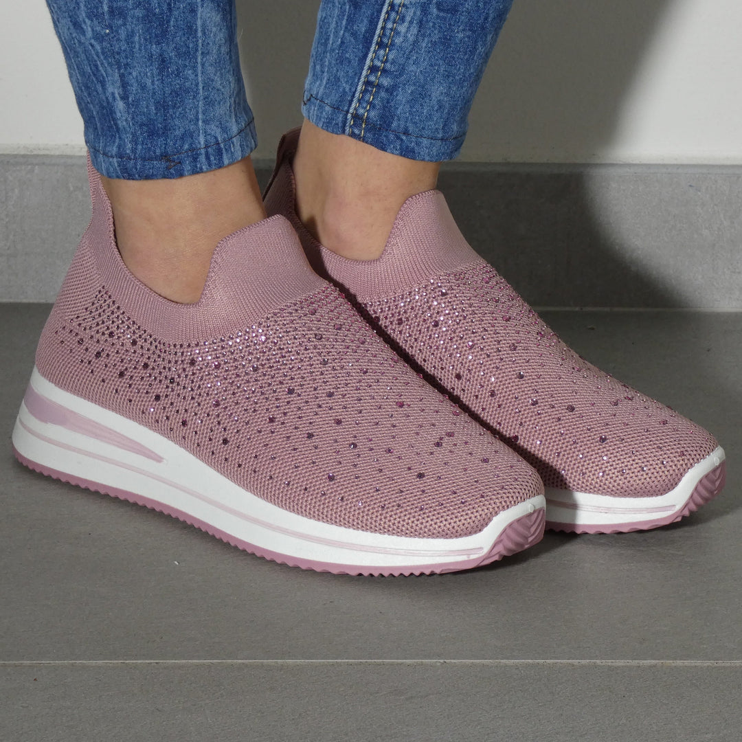 Silvia - Zapatilla Deportiva con Strass