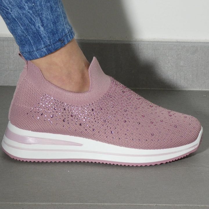 Silvia - Zapatilla Deportiva con Strass