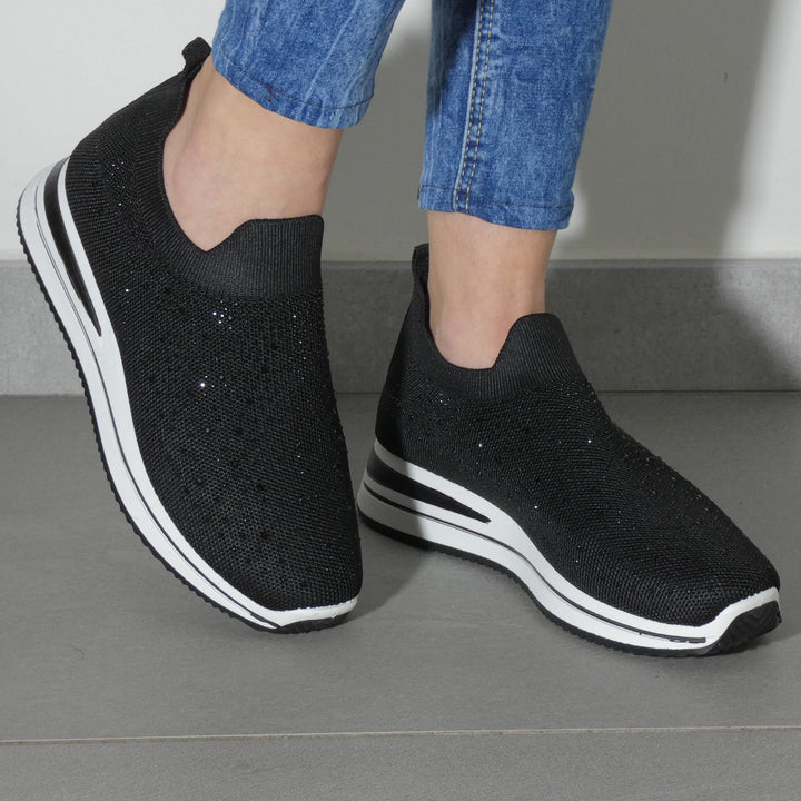Silvia - Zapatilla Deportiva con Strass