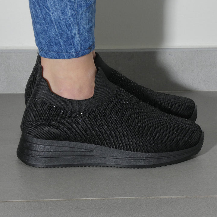 Silvia - Zapatilla Deportiva con Strass