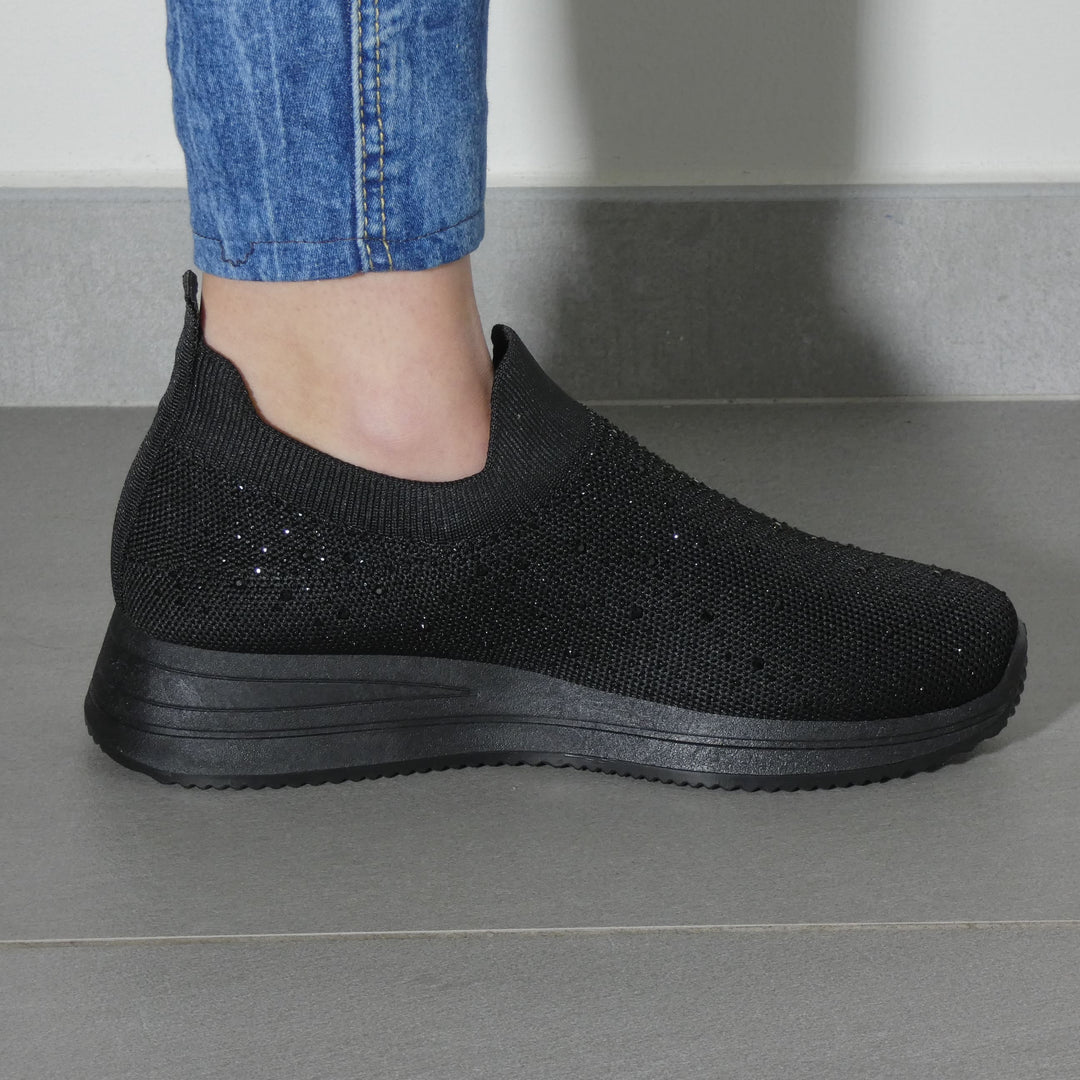 Silvia - Zapatilla Deportiva con Strass
