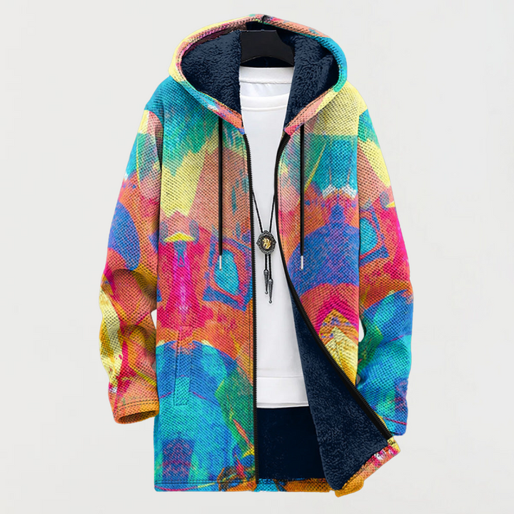 Liliane | Chaqueta con diseño artístico colorido