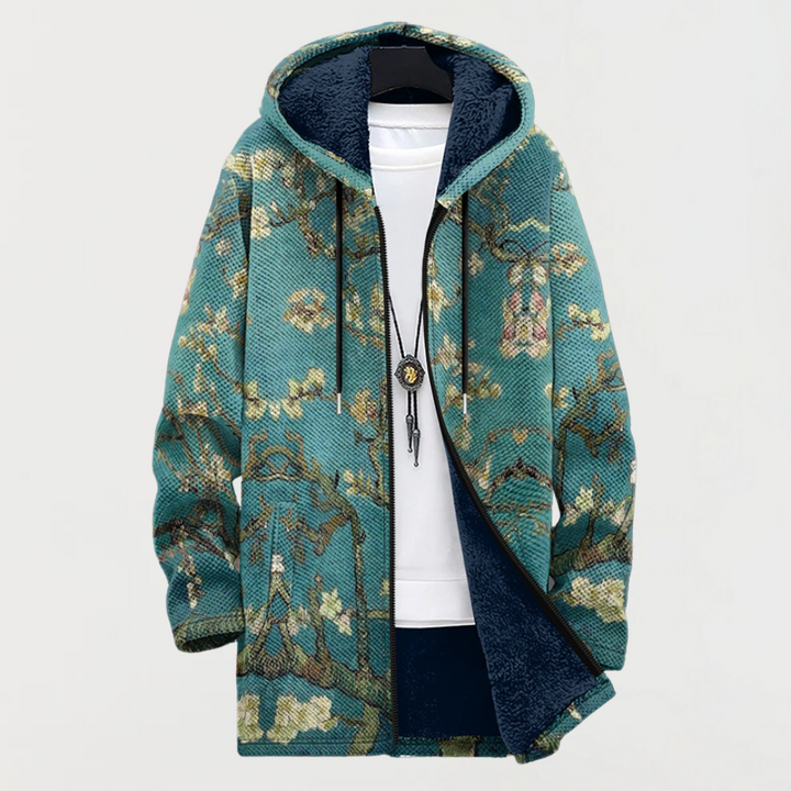Thérèse | Abrigo con motivo floral artístico