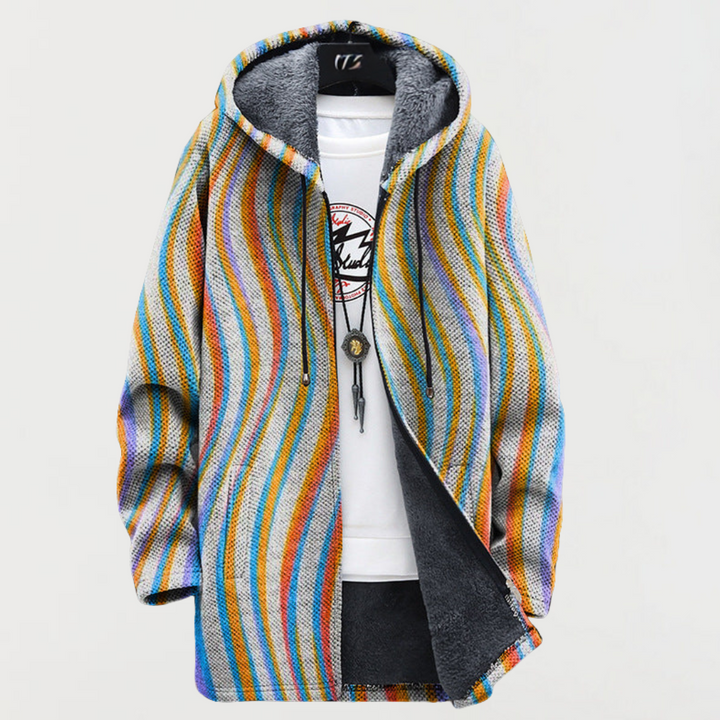 Huguette | Chaqueta de rayas onduladas