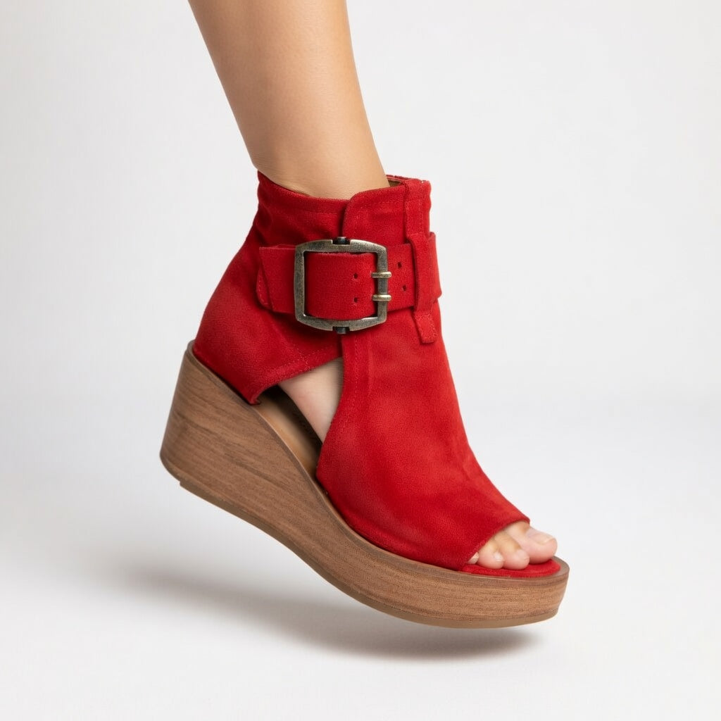 Orélisse™ - Botines de cuña abiertos estilo moderno