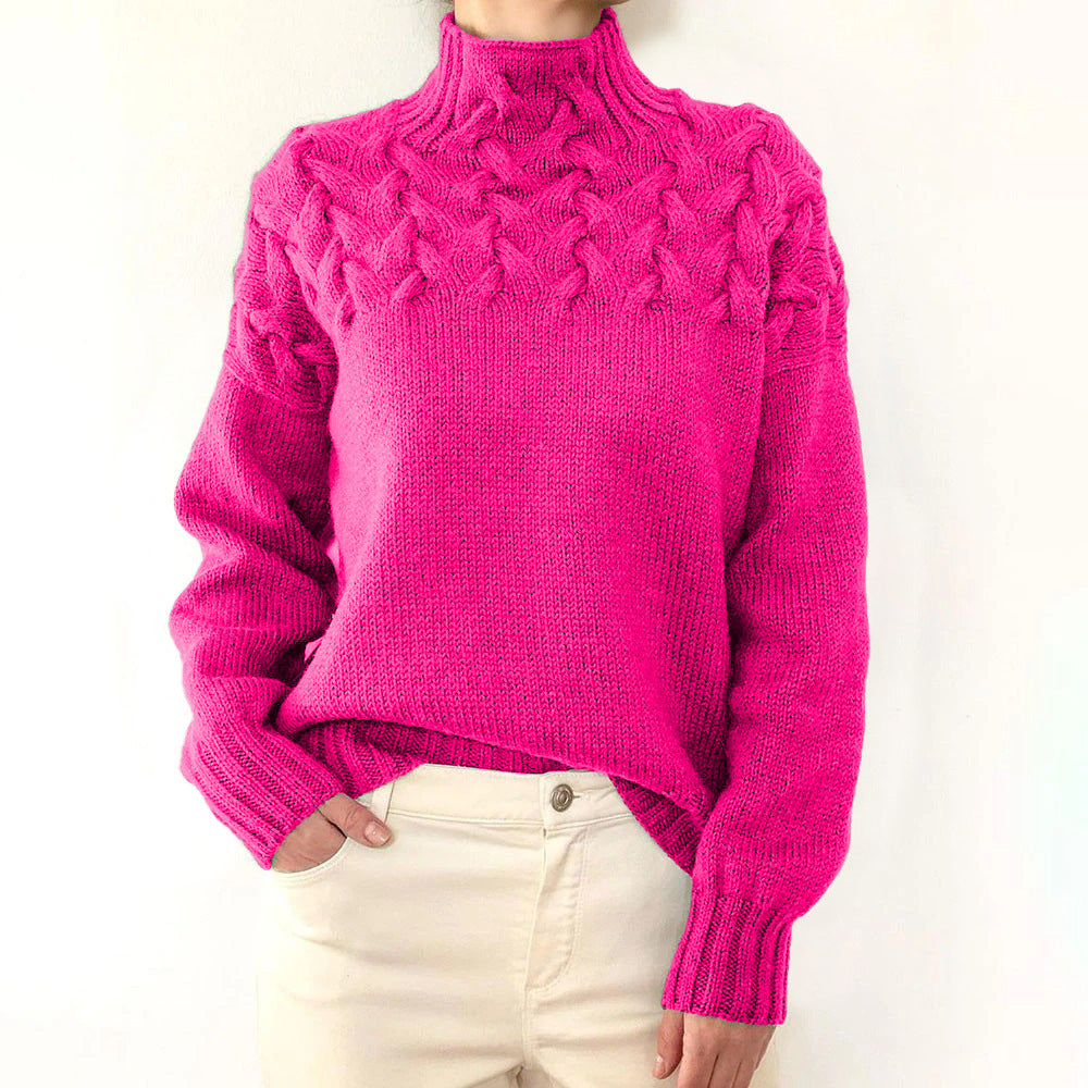 Nina | Suéter de Cuello Alto Tejido Cálido