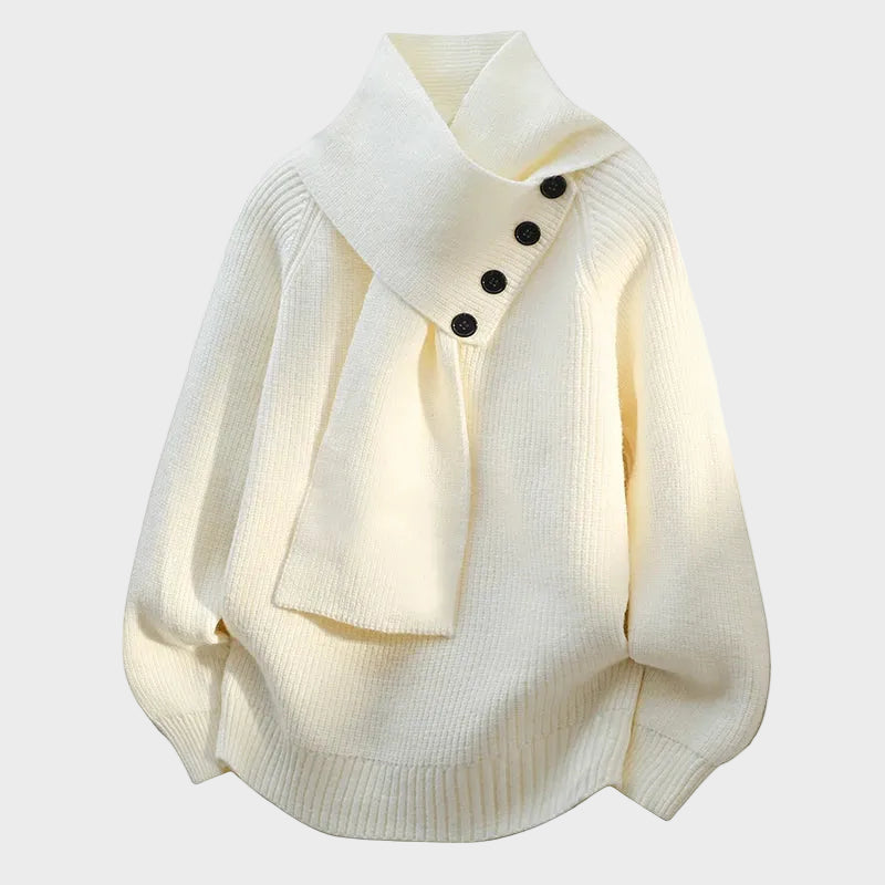 Arielle – Jersey cómodo con cuello chal