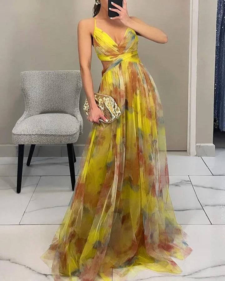 Giselle | Precioso Maxi Vestido con Estampado Floral
