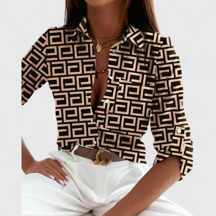 Élodie | Blusa Elegante de Manga Larga