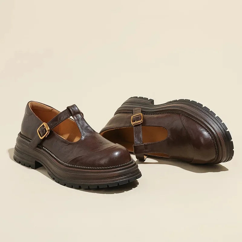 Mary Janes - Zapato de Cuero Elegante