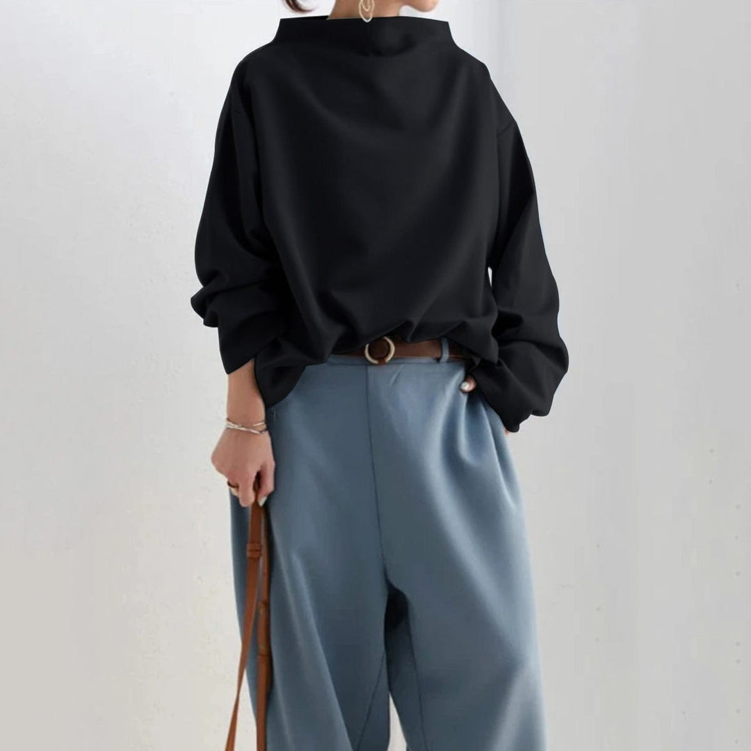 Christine | Top relajado de cuello alto