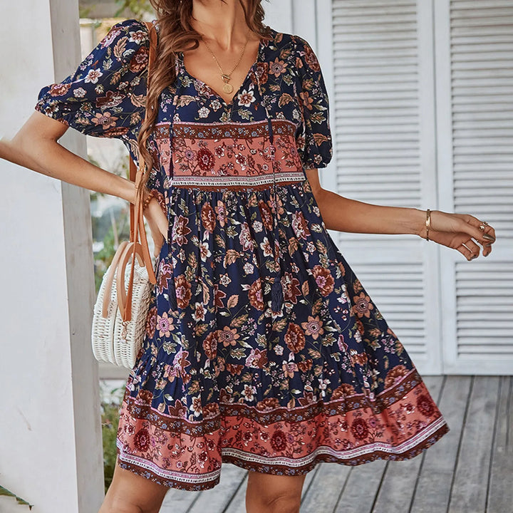 Paula - Vestido floral desenfadado