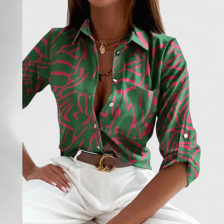 Élodie | Blusa Elegante de Manga Larga