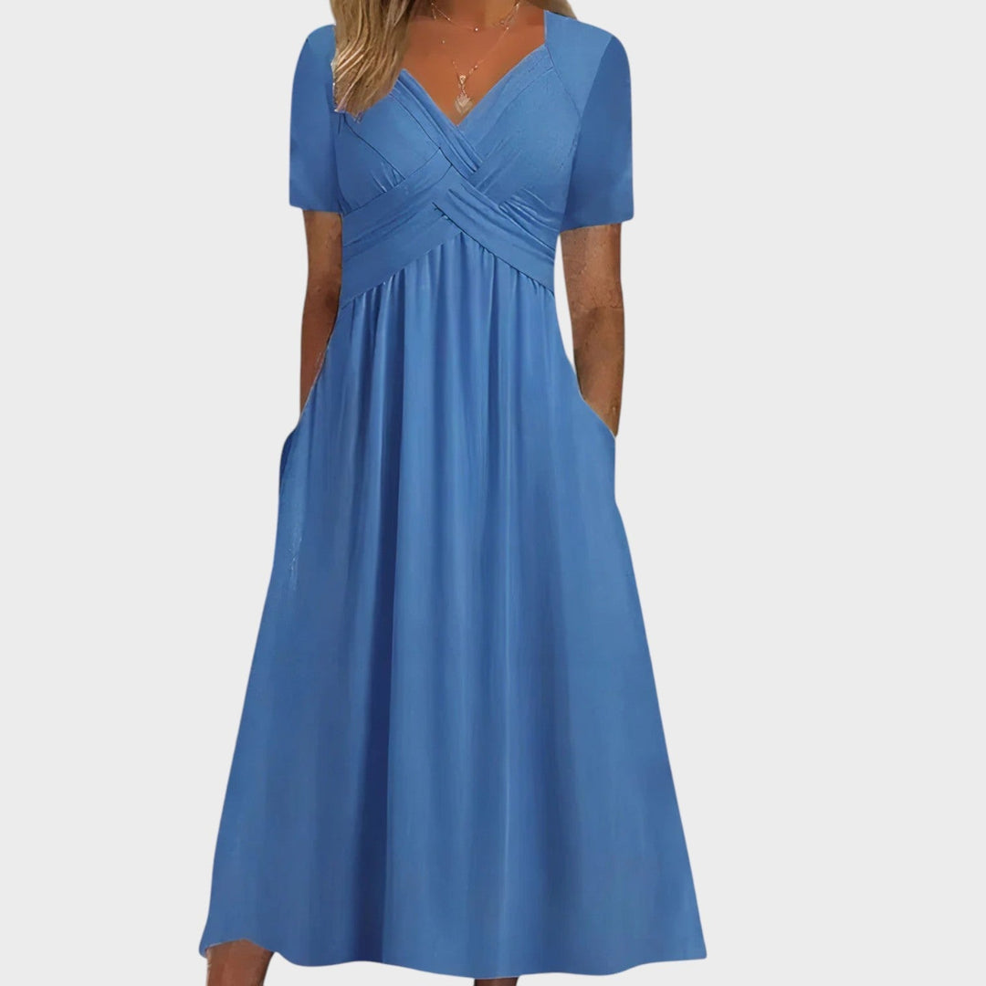 Teresa - Vestido cómodo con escote en V