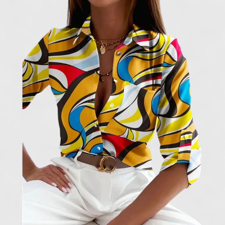 Élodie | Blusa Elegante de Manga Larga