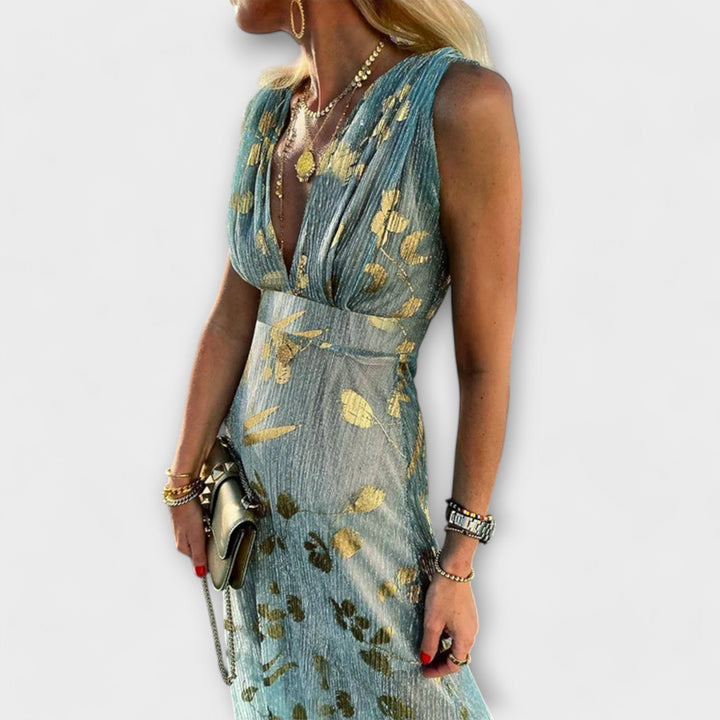 Tatiana - Vestido fluido con escote en V