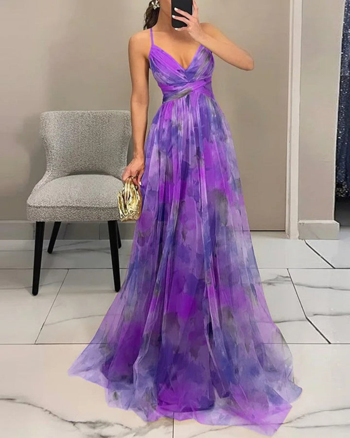 Giselle | Precioso Maxi Vestido con Estampado Floral