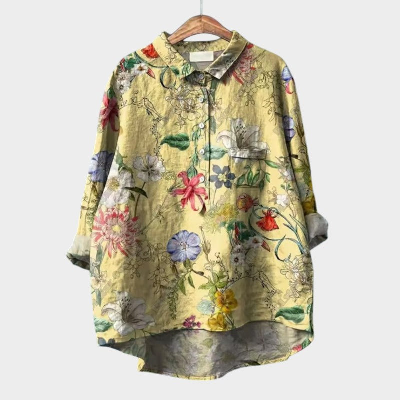 Libia | Blusa Premium con detalles de encaje