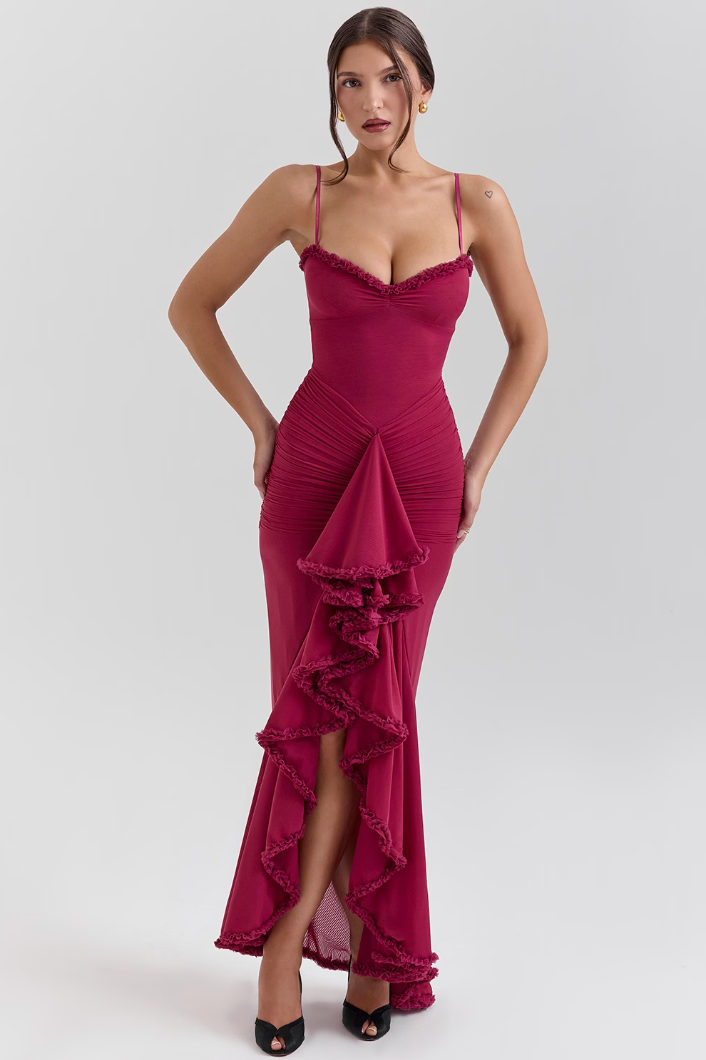 Jindřiška – Vestido con Volantes Mujer