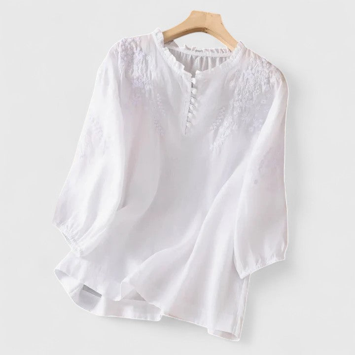 Élise | Blusa Elegante con Botones