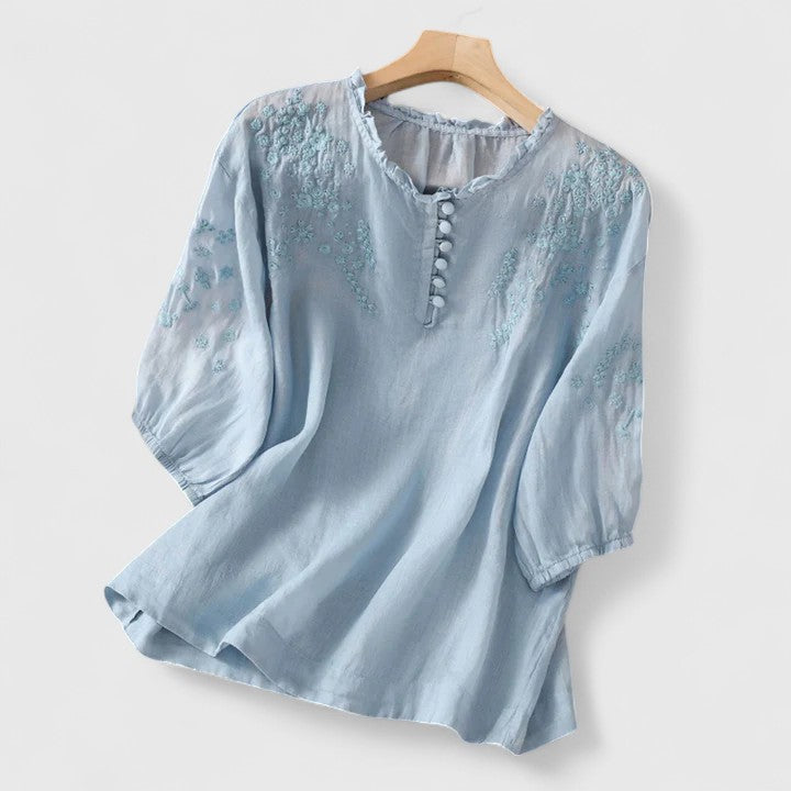 Élise | Blusa Elegante con Botones