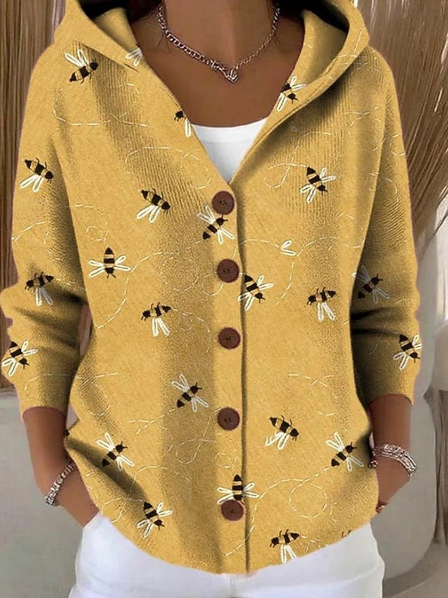 Opale | Camisa con Capucha Estampado Artístico