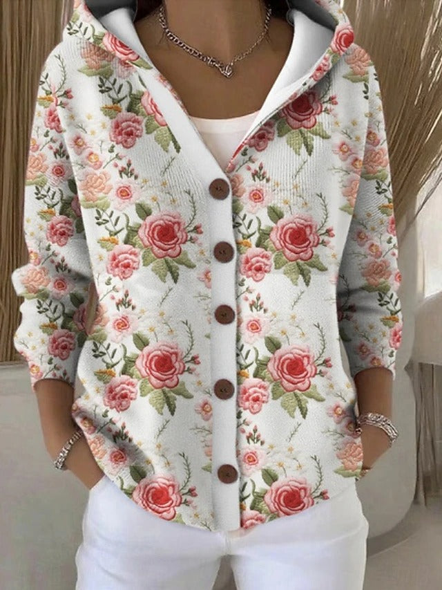 Opale | Camisa con Capucha Estampado Artístico