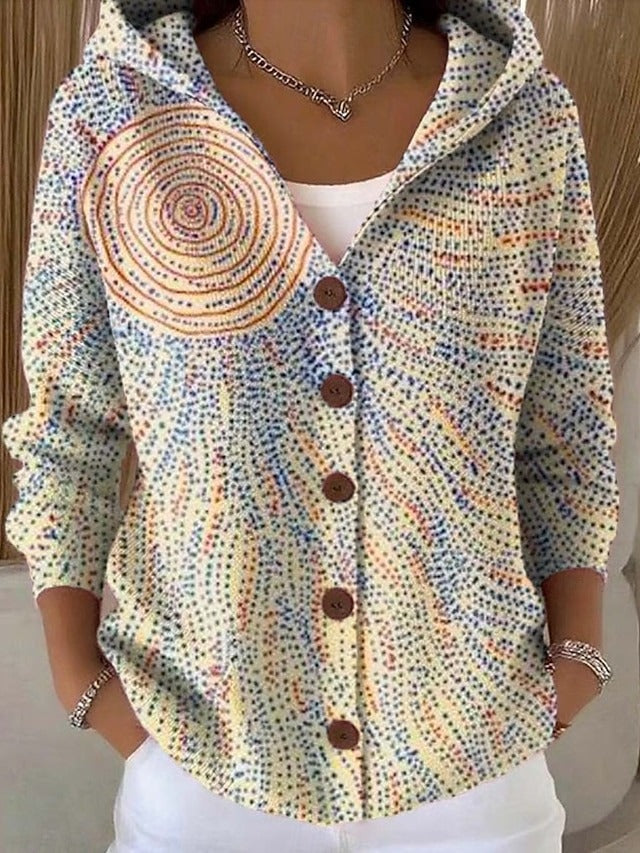 Opale | Camisa con Capucha Estampado Artístico