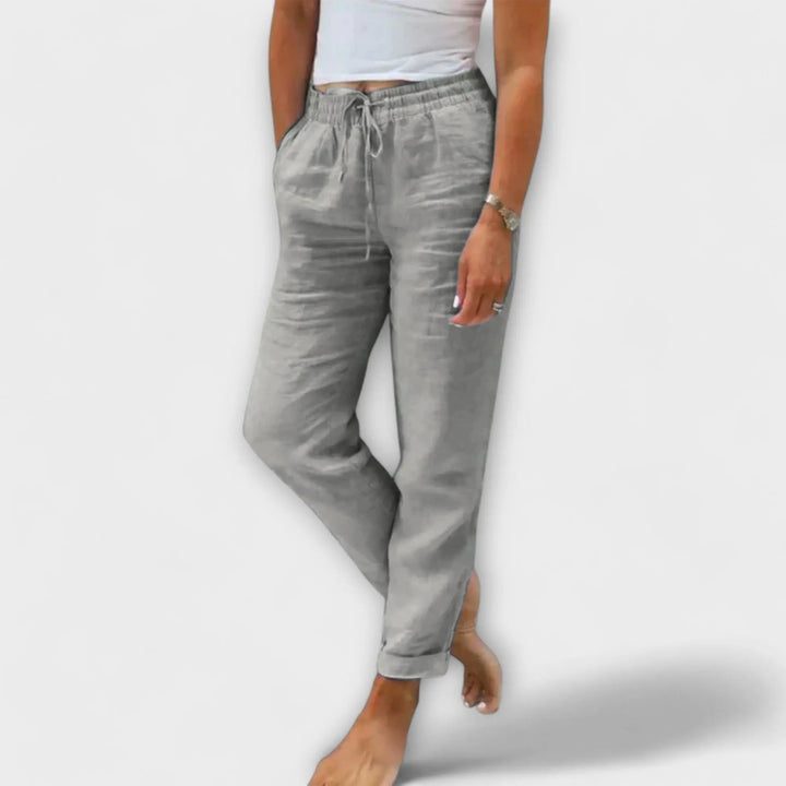Stacy - Pantalones de lino livianos