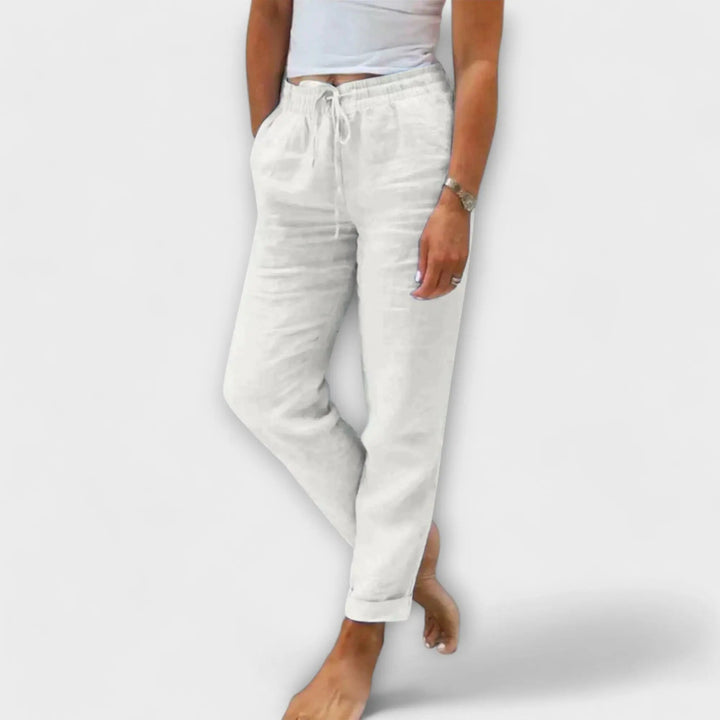 Stacy - Pantalones de lino livianos