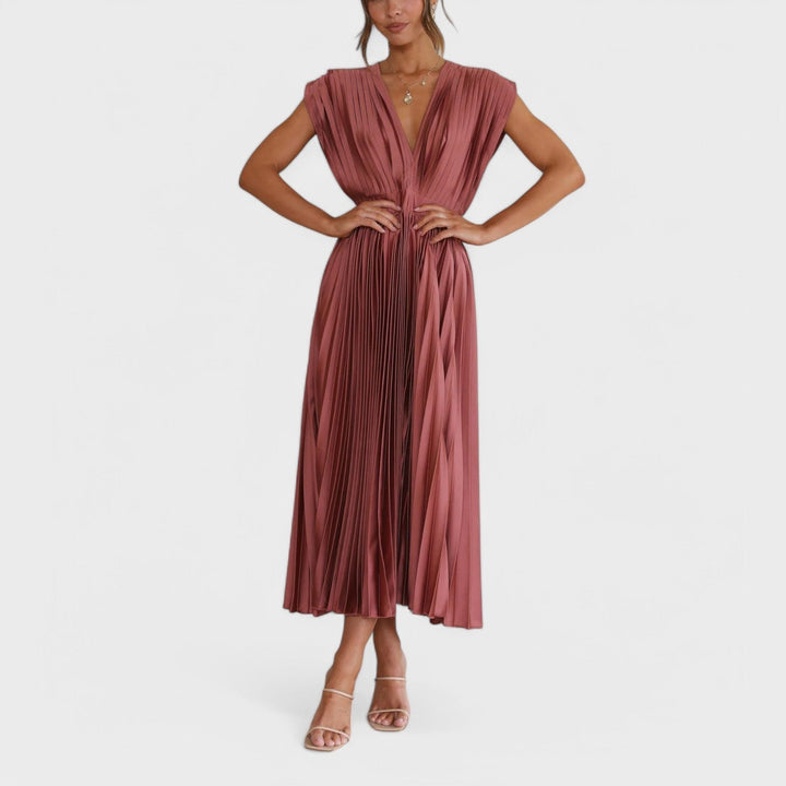 Paula - Vestido plisado elegante