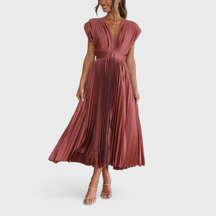 Paula - Vestido plisado elegante