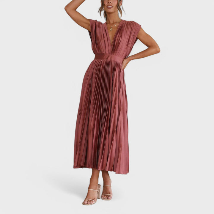 Paula - Vestido plisado elegante