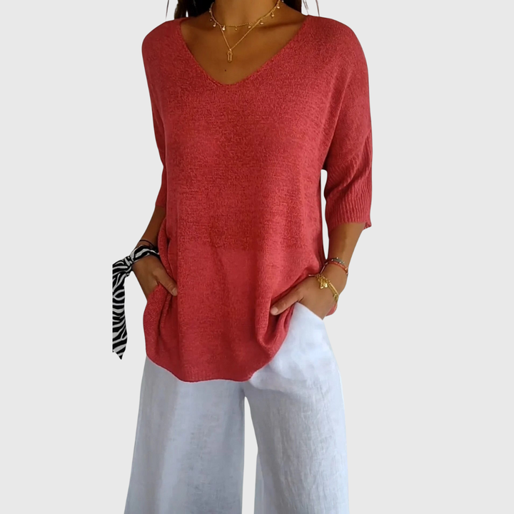 Caroline | Top Elegante con Escote en V