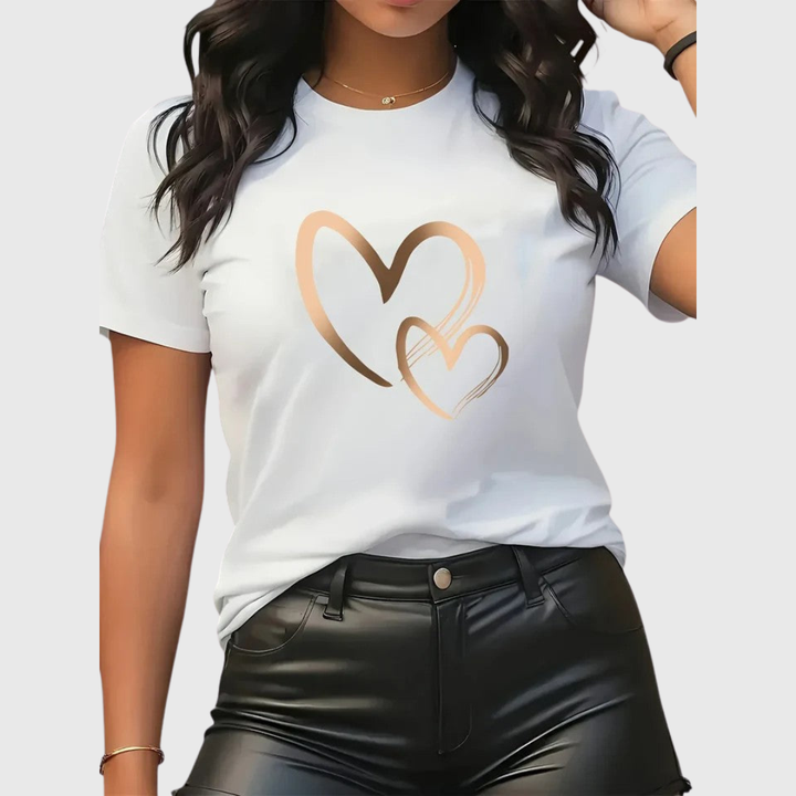 Clara | Camiseta Cómoda de Manga Corta