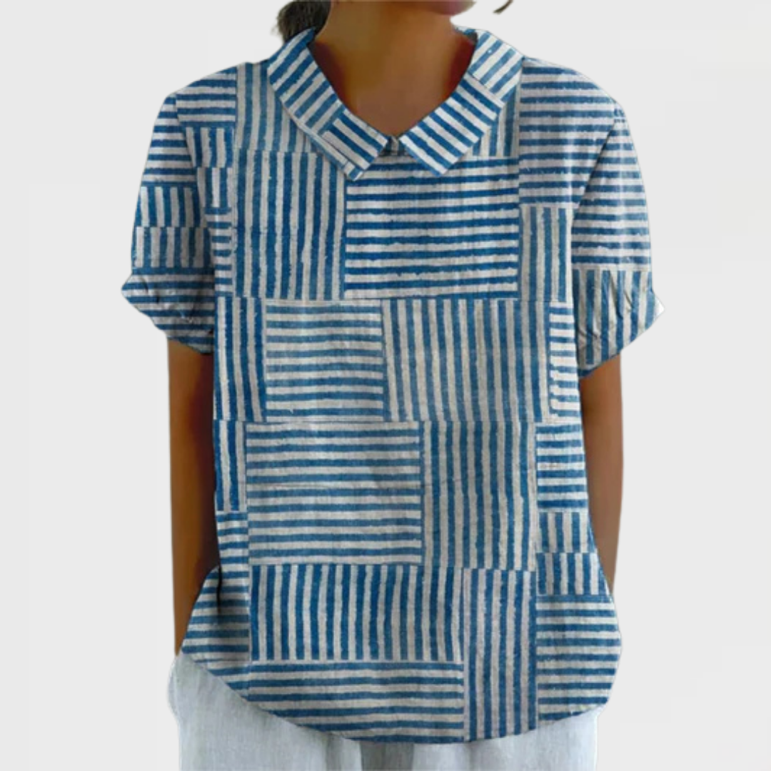 Kata | Camisa de Patchwork a Rayas