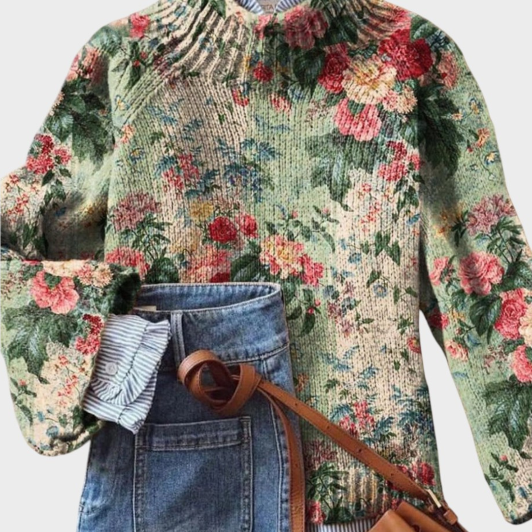 Ângela – Jersey de punto con diseño artístico