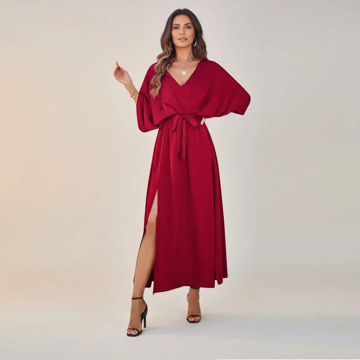Penélope - Vestido de Noche Largo con Escote en V
