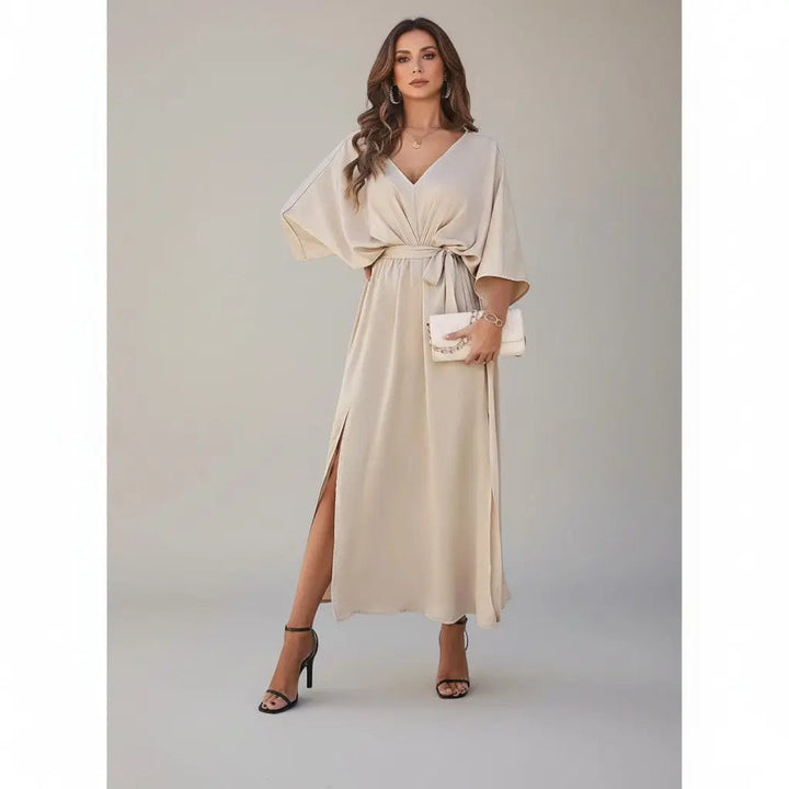 Penélope - Vestido de Noche Largo con Escote en V